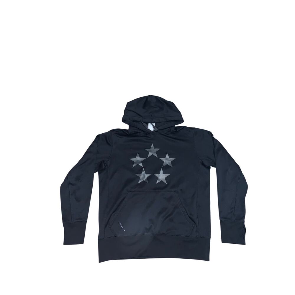 Nike Therma Fit Black 5 Star Pullover Hoodie Size M